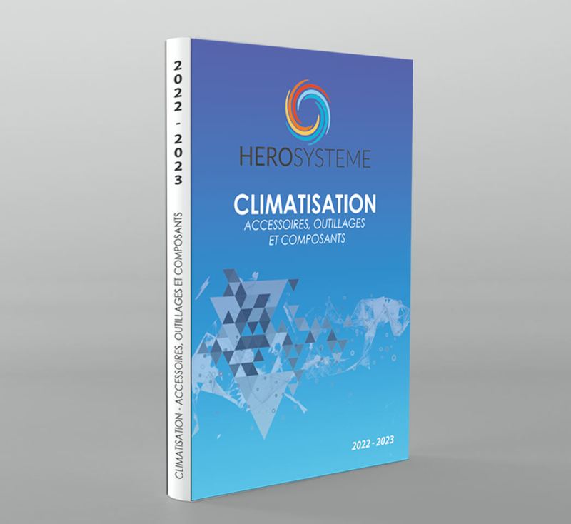 Couverture du catalogue HEROSYSTEME 2022-2023 : climatisation, accessoires, outillages et composants