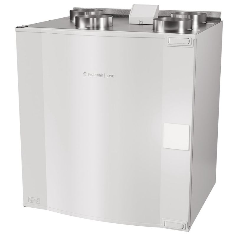 Centrale de traitement d’air double flux Systemair SAVE, sur fond blanc