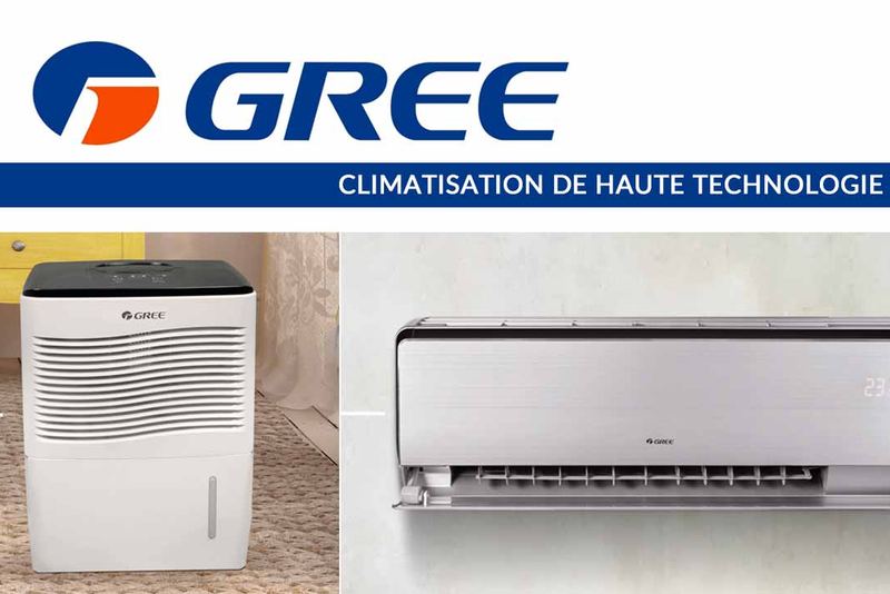 Visuel Gree : déshumidificateur et climatiseur mural